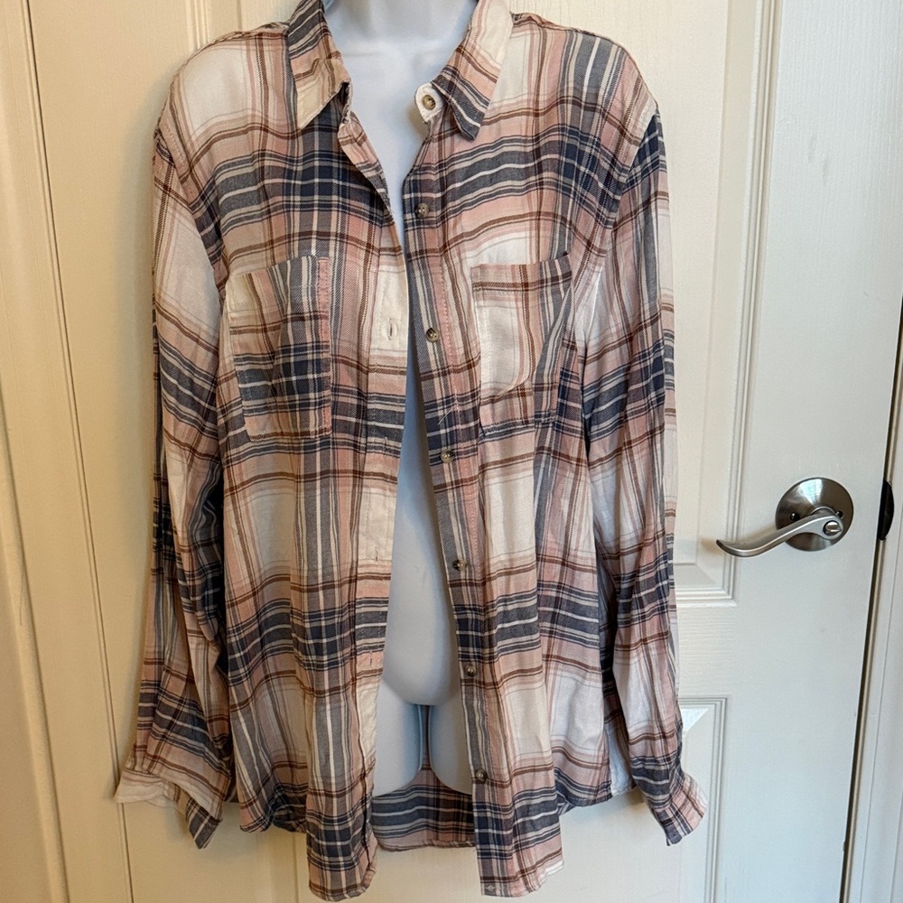 C&C California Multicolor Plaid Button-Up Shirt